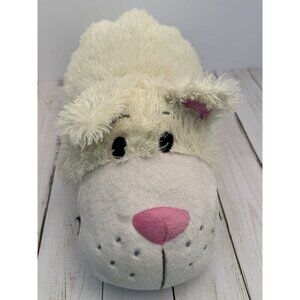 FlipaZoo Brown Labrador Dog Reverses to White Cat 16” Plush EUC